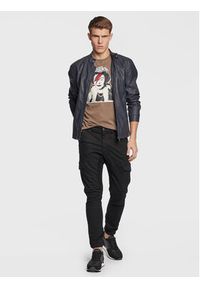 Guess T-Shirt Queen M3RI1U KBDL0 Brązowy Regular Fit. Kolor: brązowy. Materiał: bawełna #4