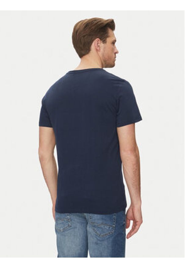 Blend T-Shirt 20717759 Granatowy Regular Fit. Kolor: niebieski. Materiał: bawełna