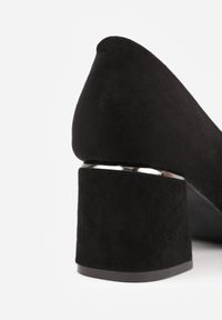 Born2be - Czarne Czółenka Ilamelle. Zapięcie: bez zapięcia. Kolor: czarny. Szerokość cholewki: normalna. Wzór: gładki. Obcas: na słupku #3