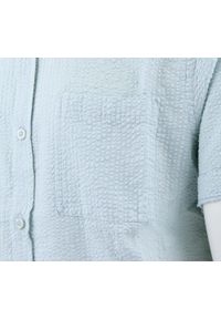 Weekendowa Koszula Męska z Kory Bawełnianej - Brave Soul - Błękitna. Kolor: niebieski. Materiał: bawełna. Styl: sportowy #3