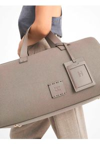 Kazar - Taupe torba podróżna damska kazar x kasia. Materiał: tkanina, skóra. Styl: klasyczny #3