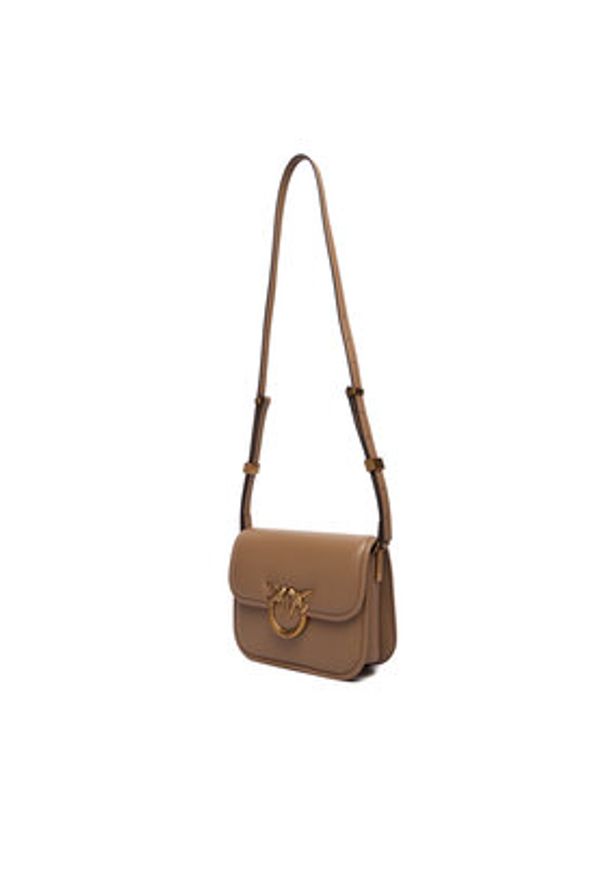 Pinko - PINKO Torebka Love Box Bag Fl Mini PE 25 PLTT 104297 A26L Brązowy. Kolor: brązowy. Materiał: skórzane