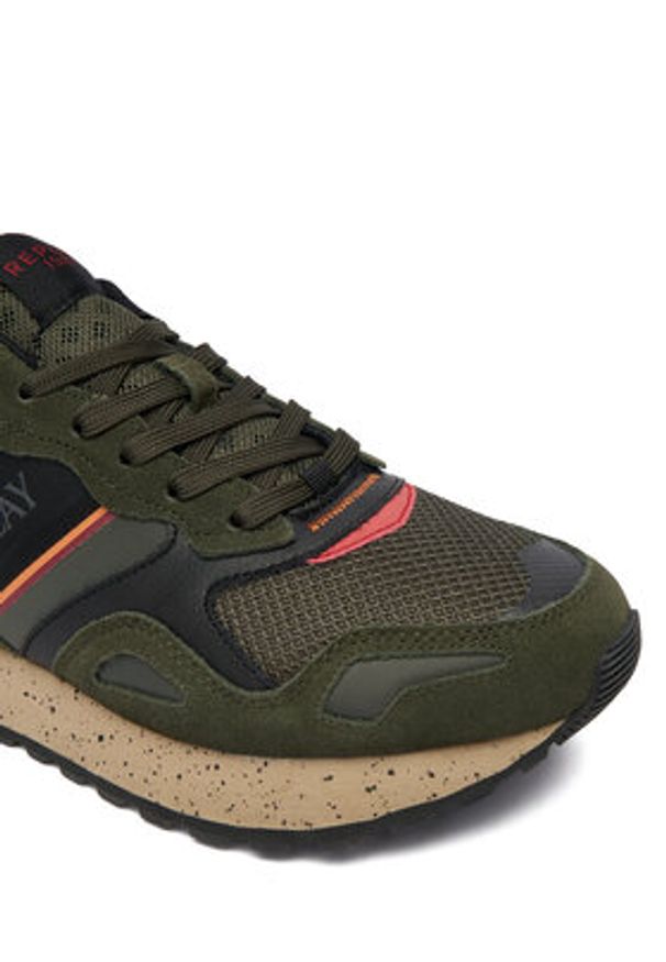 Replay - REPLAY Sneakersy GMSG6 .000.C0001T Zielony. Kolor: zielony. Materiał: materiał