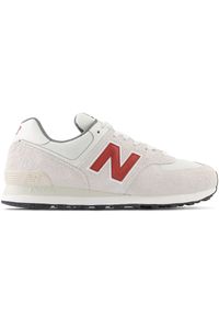 Buty męskie New Balance U574SOR – beżowe. Okazja: na co dzień. Kolor: beżowy. Materiał: zamsz, materiał, guma, skóra, syntetyk. Szerokość cholewki: normalna. Model: New Balance 574