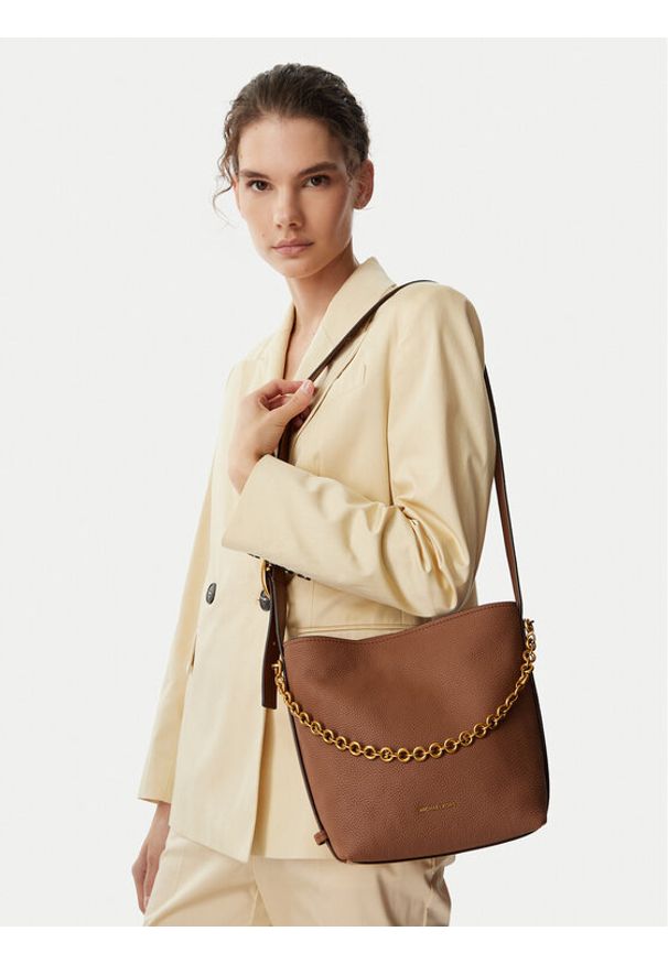 MICHAEL Michael Kors Torebka 30T6AUEM5L Brązowy. Kolor: brązowy. Materiał: skórzane