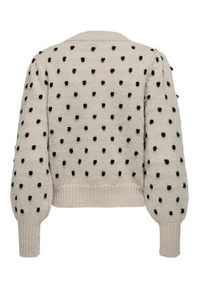 JDY Sweter 15304813 Écru Regular Fit. Materiał: syntetyk #3