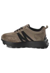 Sneakersy damskie Vinceza, cholewka ze skóry naturalnej sznurowany fason na grubej podeszwie, zielone, 41520. Okazja: na co dzień, na spacer. Zapięcie: sznurówki. Kolor: zielony. Materiał: skóra. Szerokość cholewki: normalna. Sport: turystyka piesza #8
