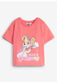 bonprix - T-shirt z czystej bawełny z motywem Psiego Patrolu. Kolor: różowy. Materiał: bawełna. Długość rękawa: krótki rękaw. Długość: krótkie #1