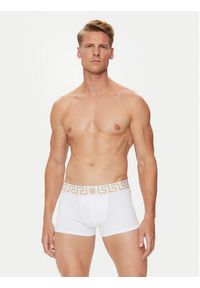 VERSACE - Versace Komplet 2 par bokserek AU10181 1A10011 Biały. Kolor: biały. Materiał: bawełna