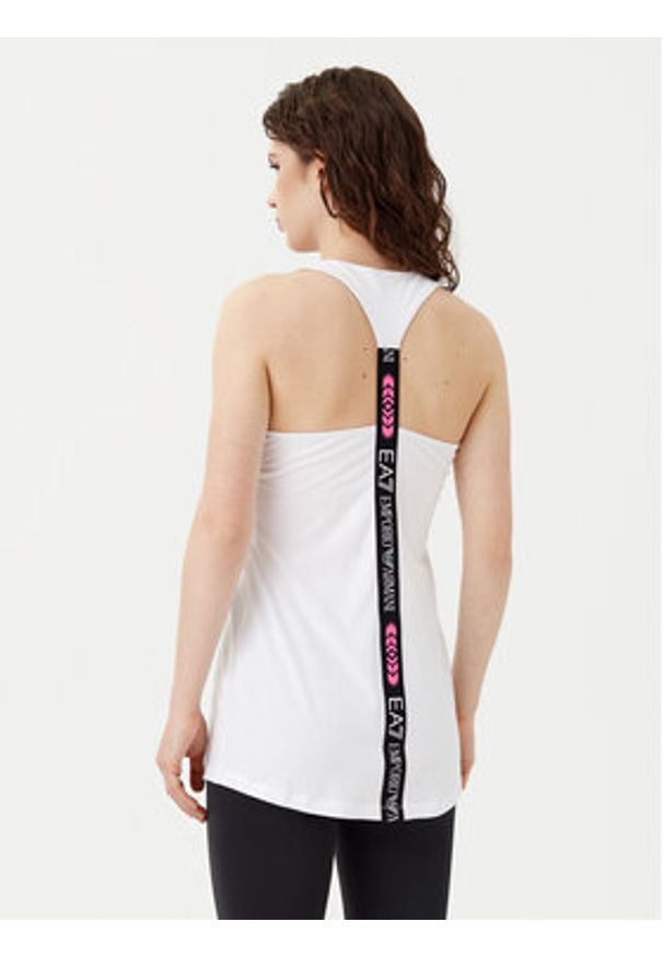 EA7 Emporio Armani Top 3HTH56 TJ29Z 1100 Biały Regular Fit. Kolor: biały. Materiał: bawełna
