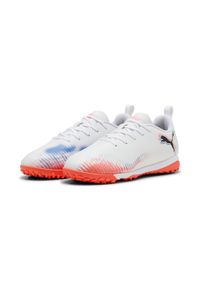 Puma - Młodzieżowe buty piłkarskie FUTURE 8 PLAY TT, średnia wysokość PUMA. Kolor: czerwony, biały, wielokolorowy, czarny. Sport: piłka nożna
