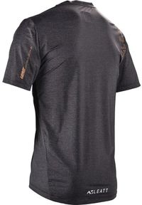Koszulka rowerowa LEATT Jersey MTB Trail 1.0 X-Flow. Kolor: czarny. Materiał: jersey
