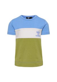 Koszulka dla chłopca niemowlaka Hummel Glad Block. Kolor: niebieski. Materiał: bawełna. Sport: joga i pilates #1