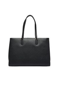 TOMMY HILFIGER - Tommy Hilfiger Torebka Th Daily Tote Mono AW0AW18417 Czarny. Kolor: czarny. Materiał: skórzane #4