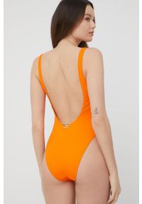 Stella McCartney Lingerie strój kąpielowy kolor pomarańczowy miękka miseczka. Kolor: pomarańczowy. Materiał: materiał
