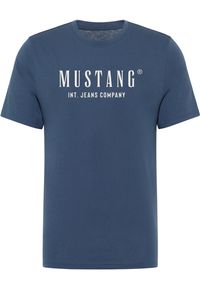 Męski T-Shirt Mustang Style Alex Dark Denim 1017990 5242. Materiał: denim #1