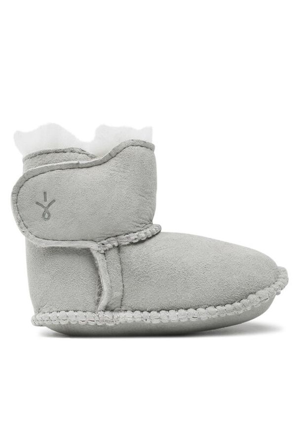 EMU Australia Śniegowce Baby Bootie B10310 Szary. Kolor: szary. Materiał: skóra