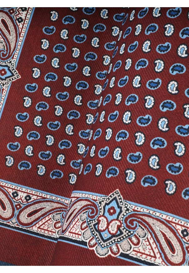 Pako Lorente - PAKO LORENTE - Dwustronna poszetka męska paisley. Materiał: poliester. Wzór: paisley