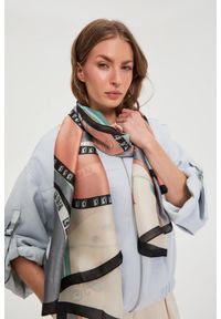 MOODO - Wzorzysty szal miętowy. Kolor: miętowy. Materiał: poliester #1