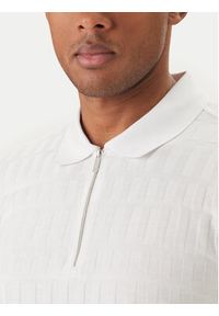 Karl Lagerfeld - KARL LAGERFELD Polo 745008 562203 Biały Regular Fit. Typ kołnierza: polo. Kolor: biały. Materiał: bawełna #4