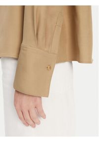TOMMY HILFIGER - Tommy Hilfiger Bluzka WW0WW44049 Beżowy Regular Fit. Kolor: beżowy. Materiał: wiskoza #2
