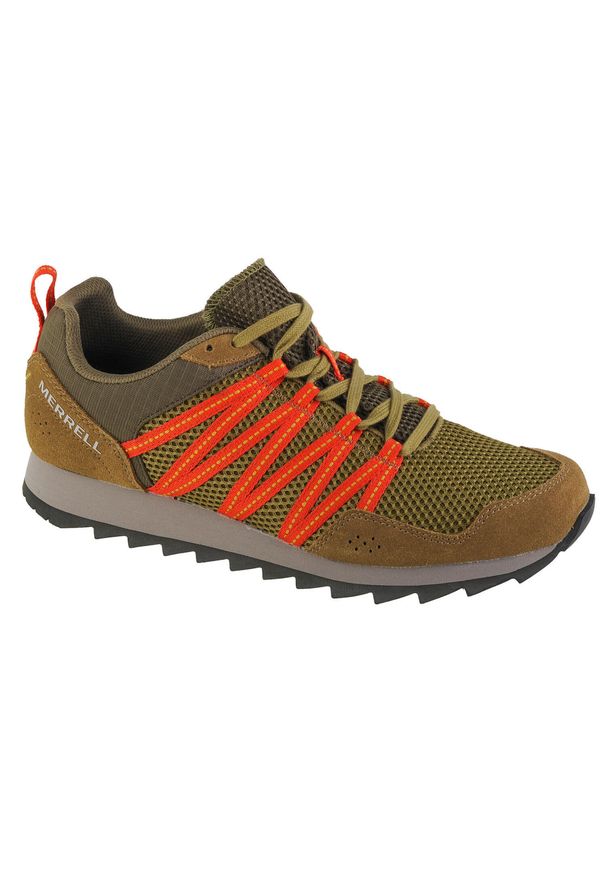 Buty do chodzenia męskie, Merrell Alpine Sneaker. Kolor: zielony. Sport: turystyka piesza