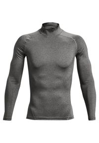 Koszulka z długim rękawem i stójką Under Armour HeatGear®. Typ kołnierza: kołnierzyk stójkowy. Kolor: szary, wielokolorowy, czarny. Długość rękawa: długi rękaw. Długość: długie. Sport: bieganie, fitness #1