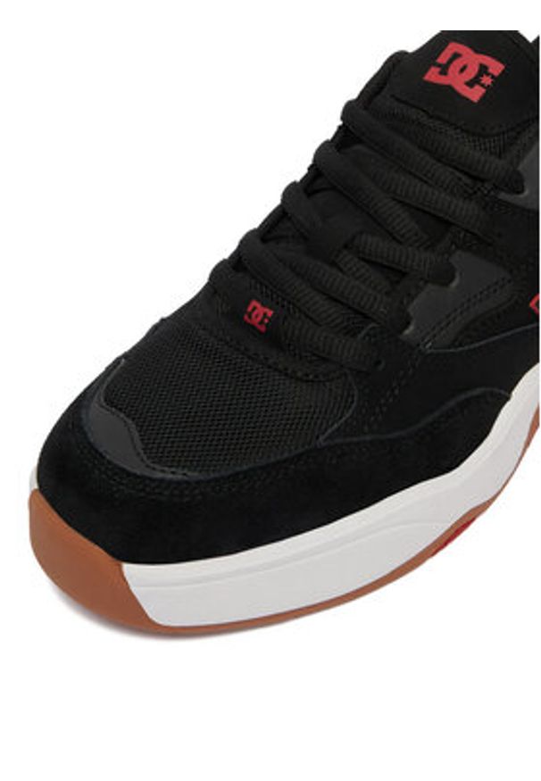 DC Shoes Sneakersy DC01676001 Czarny. Kolor: czarny. Materiał: skóra, zamsz