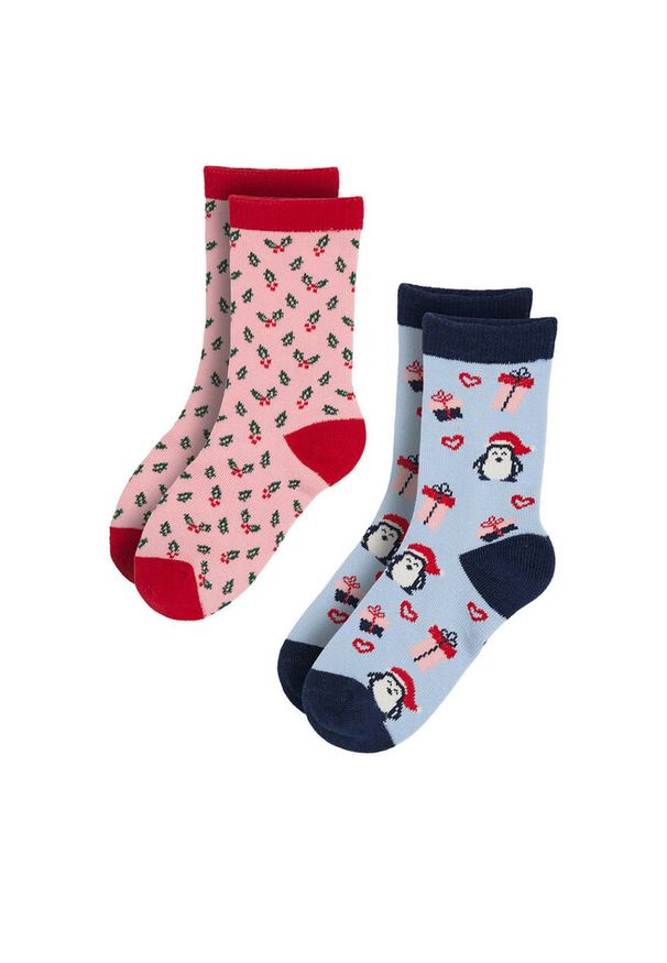 Skarpety długie Nelli Blu. Kolor: czerwony