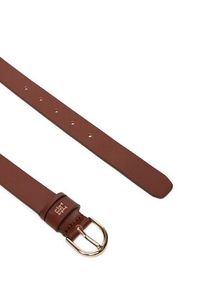 TOMMY HILFIGER - Tommy Hilfiger Pasek Damski Essential Effortless 2.5 Go AW0AW16836 Brązowy. Kolor: brązowy. Materiał: skóra
