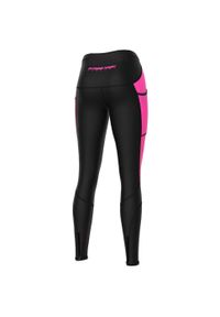 Legginsy do biegania damskie EXTREME HOBBY MOOD. Kolor: czarny, różowy, wielokolorowy. Materiał: elastan, poliester. Sezon: wiosna, jesień. Sport: kolarstwo, bieganie