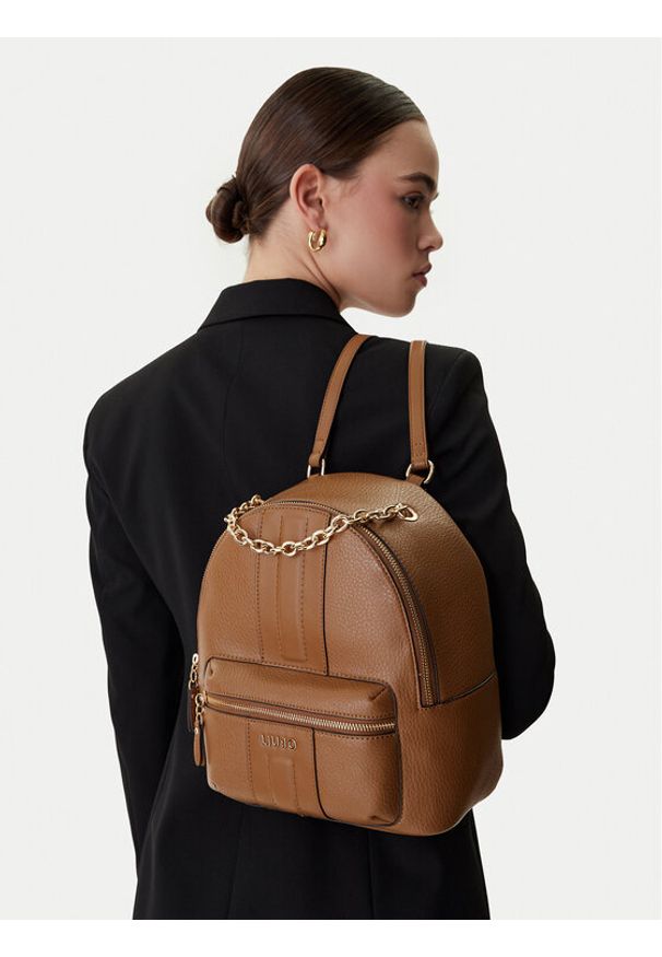 Liu Jo Plecak AA6111 E1109 Brązowy. Kolor: brązowy. Materiał: skóra