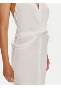 NORMA KAMALI Sukienka wieczorowa ST1243HPD51944 Biały Slim Fit. Kolor: biały. Materiał: syntetyk. Styl: wizytowy