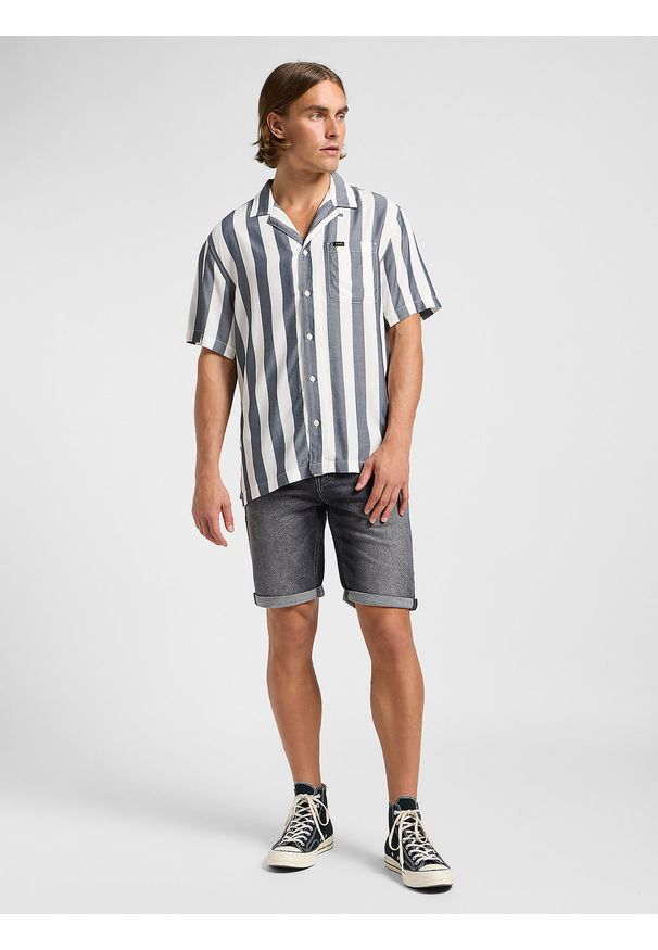 Lee - LEE MĘSKA KOSZULA LEE RESORT SHIRT RIVET NAVY 112364214