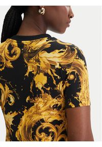 Versace Jeans Couture T-Shirt 80HAH608 JS553 Czarny Regular Fit. Kolor: czarny. Materiał: bawełna #2