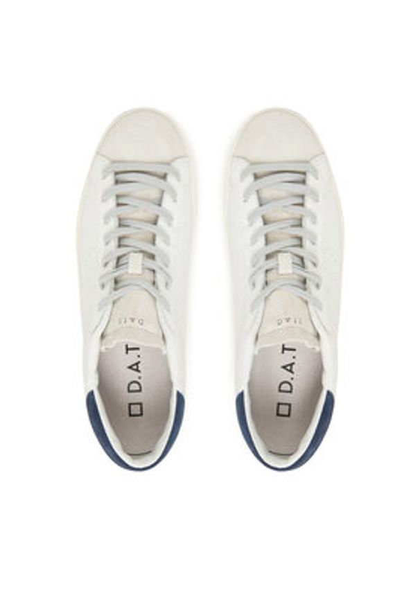 D.A.T.E. Sneakersy Hill Low Vintage Calf M431-HL-VC Biały. Kolor: biały. Materiał: skóra