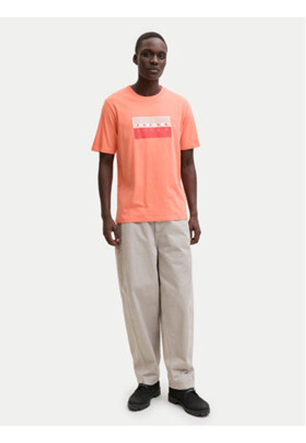 Jack & Jones T-Shirt Fusion Dots 12289863 Różowy Regular Fit. Kolor: różowy. Materiał: bawełna