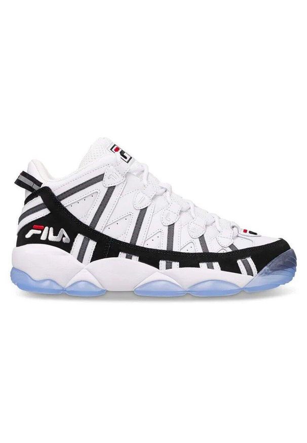 Buty do koszykówki męskie Fila Spaghetti białe. Kolor: biały. Materiał: materiał, skóra, tkanina, syntetyk. Sport: koszykówka