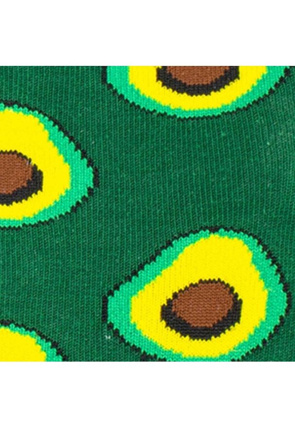 His Story - Skarpetki Bawełniane - Tematyczne - Zielone w Awokodo. Kolor: zielony. Materiał: poliamid, bawełna, elastan