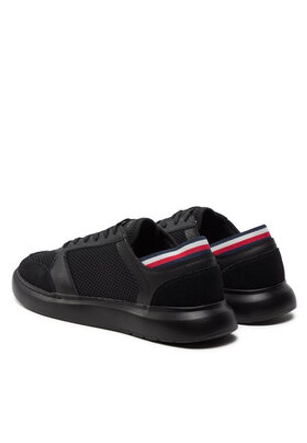 TOMMY HILFIGER - Tommy Hilfiger Sneakersy Lightweight Cup Seasonal Mix FM0FM04961 Czarny. Kolor: czarny. Materiał: materiał