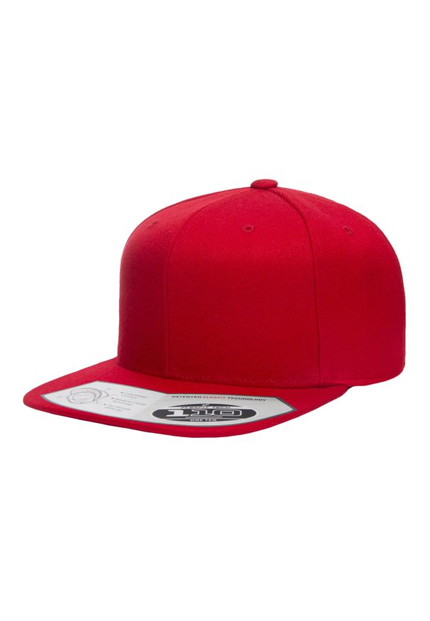 FLEXFIT - 110 Czapka Z Daszkiem Typu Snapback. Kolor: czerwony