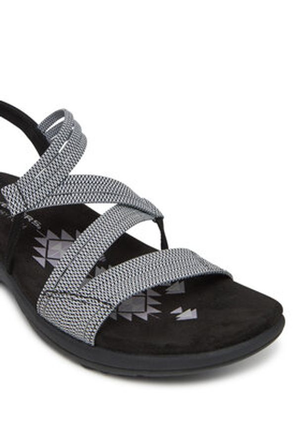 skechers - Skechers Sandały Reggae Slim-Skech Appeal 41180/BKW Czarny. Kolor: czarny. Materiał: materiał