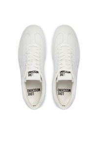 Love Moschino - LOVE MOSCHINO Sneakersy JA15112G1OIA0100 Biały. Kolor: biały. Materiał: skóra #5