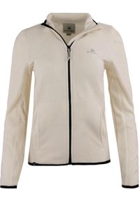 GLENMUIR - Bluza Damska Plus Size Biała 4XL - Athl. Wydział Luna. Kolekcja: plus size. Kolor: biały. Materiał: polar. Wzór: haft