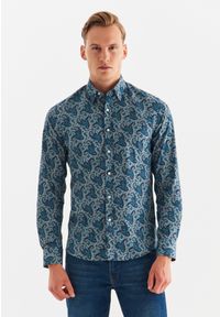 Pako Lorente - PAKO LORENTE – Koszula męska we wzór paisley P22WF-1X-029-S-S. Typ kołnierza: kołnierzyk klasyczny. Materiał: bawełna, elastan. Długość rękawa: długi rękaw. Długość: długie. Wzór: paisley. Styl: klasyczny #2