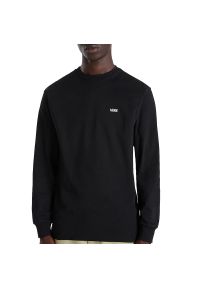 Koszulka Vans Left Chest Hit VN0A49LCY281 - czarna. Kolor: czarny. Materiał: materiał, bawełna. Długość rękawa: długi rękaw. Długość: długie. Wzór: aplikacja #1