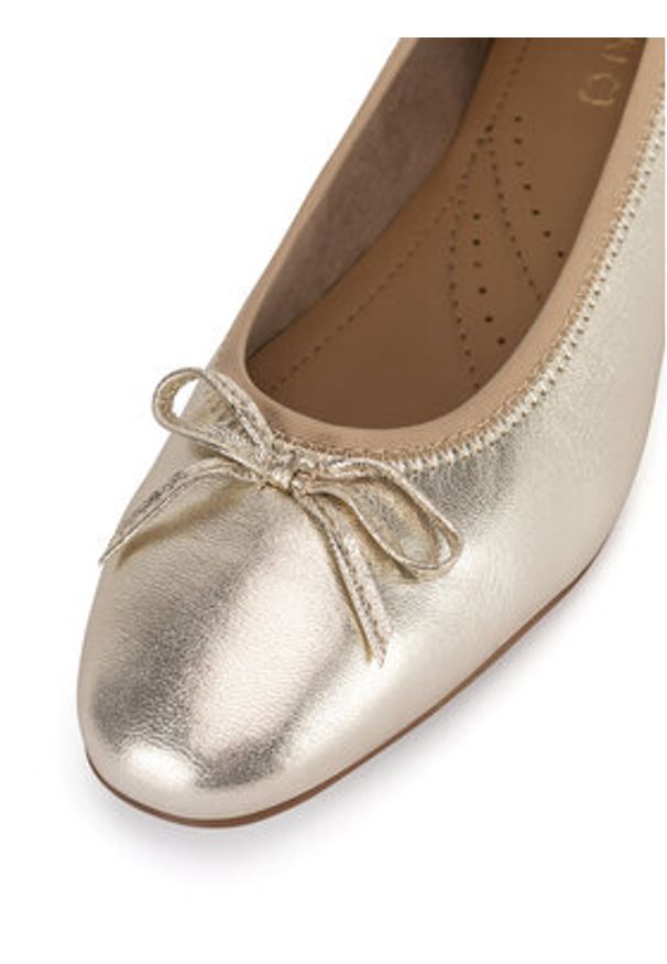 Lasocki Baleriny RST-PRIMA-15 Złoty. Kolor: złoty. Materiał: nubuk, skóra