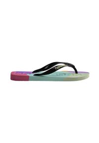 Havaianas japonki TOP LOGOMANIA kolor czarny 4147526.0090. Kolor: czarny. Materiał: guma #2
