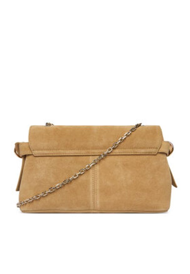 Patrizia Pepe Torebka Borsa 8B0306/L152-B880 Beżowy. Kolor: beżowy. Materiał: skórzane, zamszowe