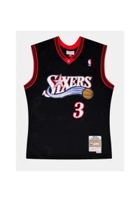 Mitchell & Ness - Koszulka NBA Philadelphia 76ers Allen Iverson. Kolor: czarny. Materiał: jersey. Sport: koszykówka #1